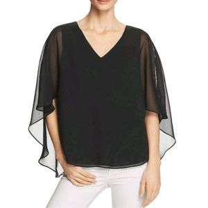 LE GALI NORDSTROM Chiffon caped top
